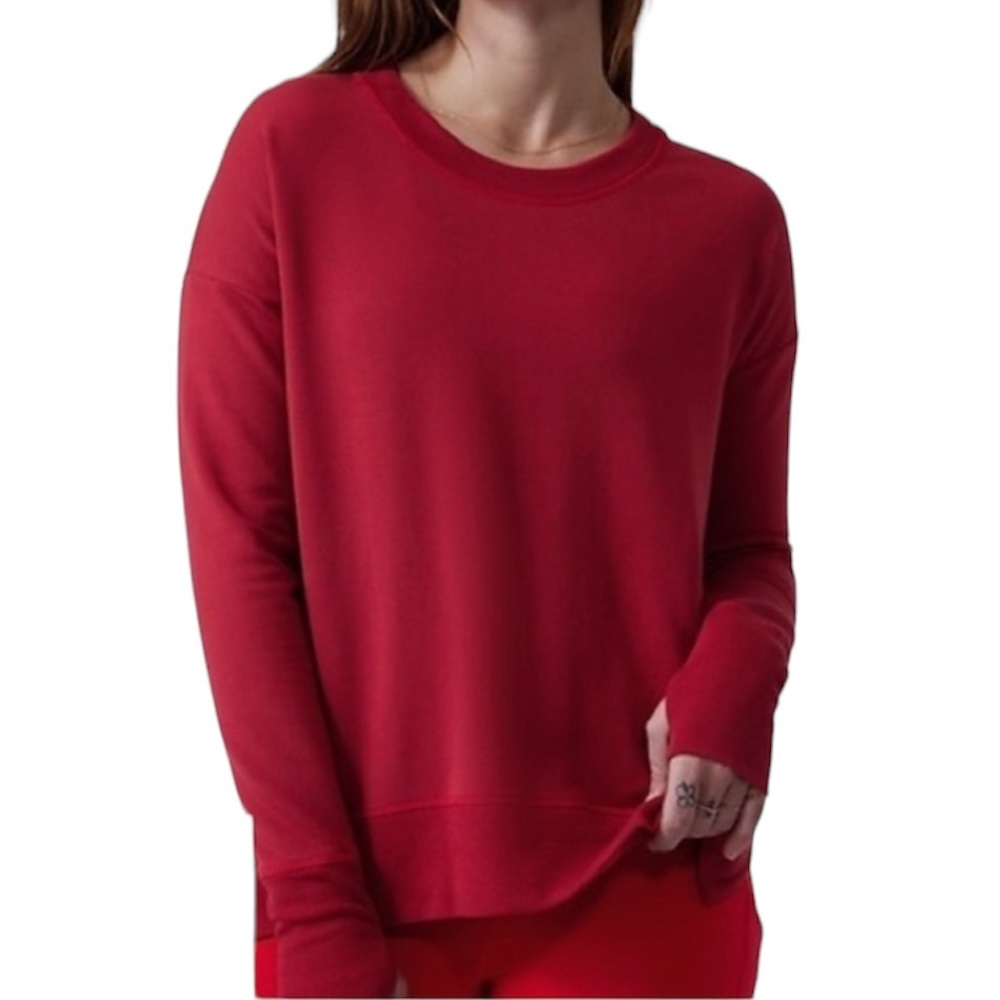Athleta Coaster Luxe Stripe Sweatshirt Sz XS